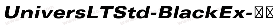 UniversLTStd-BlackEx字体转换
