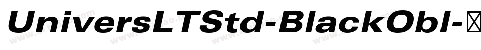 UniversLTStd-BlackObl字体转换