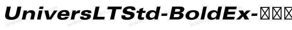 UniversLTStd-BoldEx字体转换