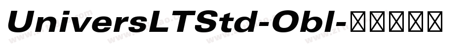 UniversLTStd-Obl字体转换