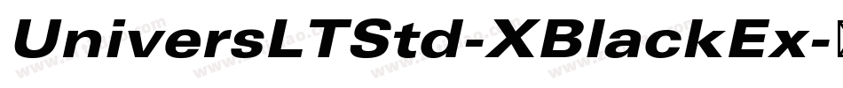 UniversLTStd-XBlackEx字体转换