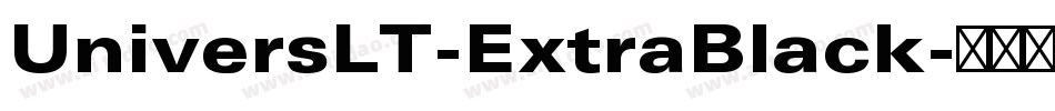 UniversLT-ExtraBlack字体转换