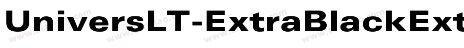 UniversLT-ExtraBlackExt字体转换