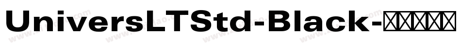 UniversLTStd-Black字体转换