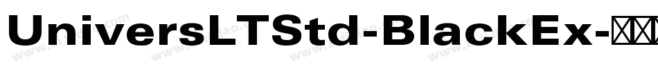 UniversLTStd-BlackEx字体转换
