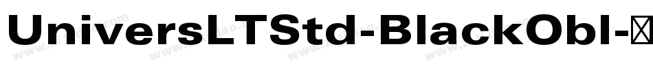 UniversLTStd-BlackObl字体转换