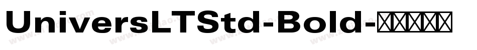 UniversLTStd-Bold字体转换