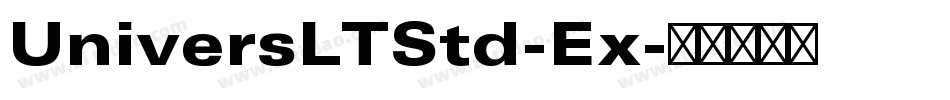 UniversLTStd-Ex字体转换