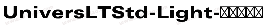 UniversLTStd-Light字体转换