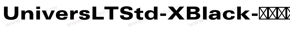 UniversLTStd-XBlack字体转换