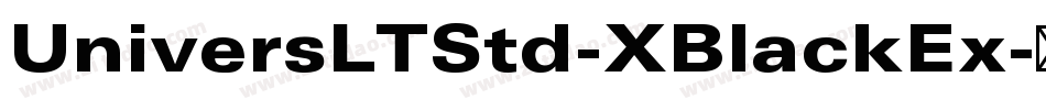 UniversLTStd-XBlackEx字体转换