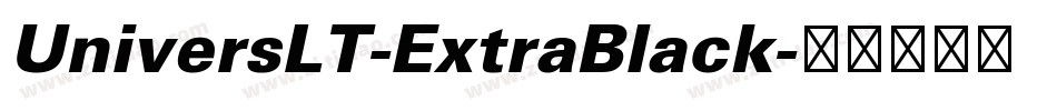 UniversLT-ExtraBlack字体转换