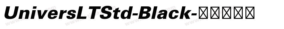 UniversLTStd-Black字体转换