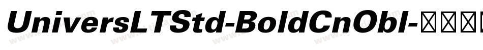 UniversLTStd-BoldCnObl字体转换