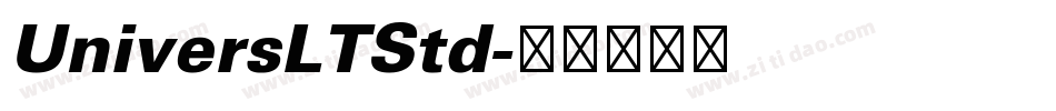 UniversLTStd字体转换