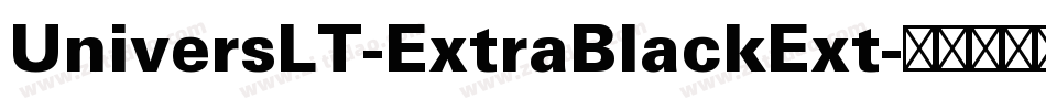 UniversLT-ExtraBlackExt字体转换
