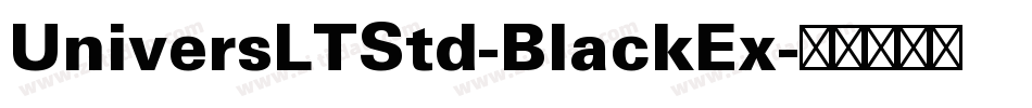 UniversLTStd-BlackEx字体转换