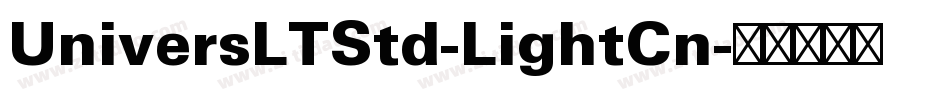 UniversLTStd-LightCn字体转换