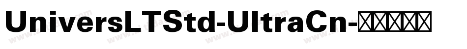 UniversLTStd-UltraCn字体转换