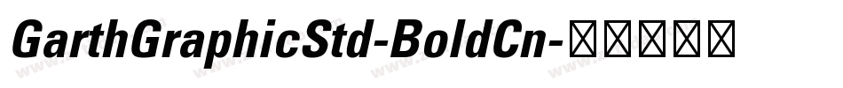 GarthGraphicStd-BoldCn字体转换