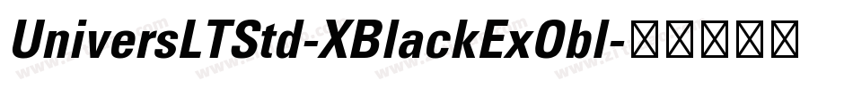 UniversLTStd-XBlackExObl字体转换