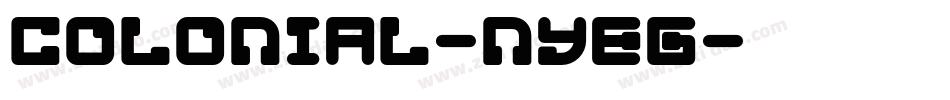 Colonial-nYEg字体转换