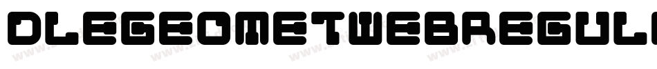 DleGeometWebRegular-05eG字体转换