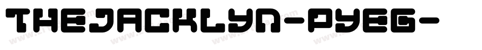 TheJacklyn-PYEg字体转换