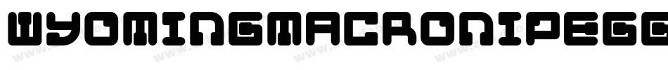 WyomingMacroniPegged字体转换