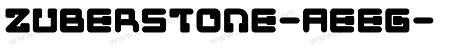 ZuberStone-AEEg字体转换
