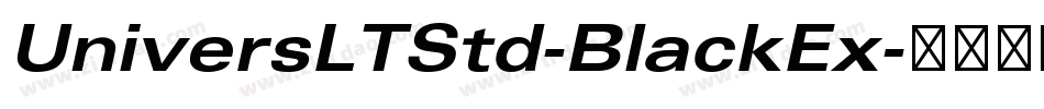 UniversLTStd-BlackEx字体转换