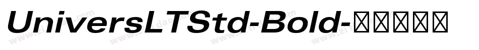 UniversLTStd-Bold字体转换