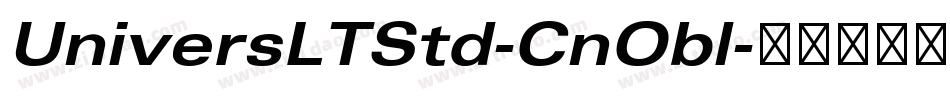 UniversLTStd-CnObl字体转换
