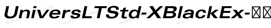 UniversLTStd-XBlackEx字体转换