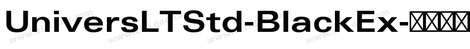 UniversLTStd-BlackEx字体转换