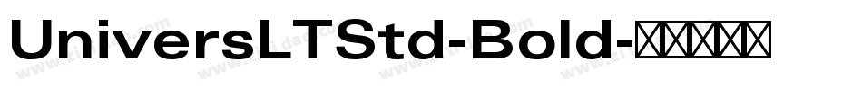 UniversLTStd-Bold字体转换