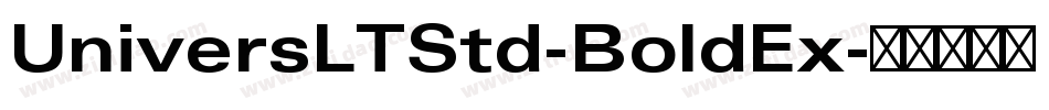 UniversLTStd-BoldEx字体转换