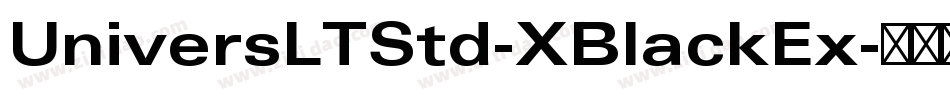 UniversLTStd-XBlackEx字体转换