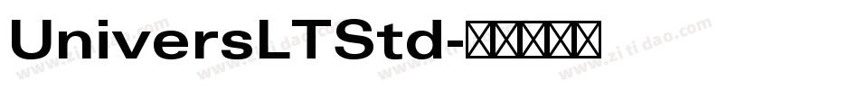 UniversLTStd字体转换