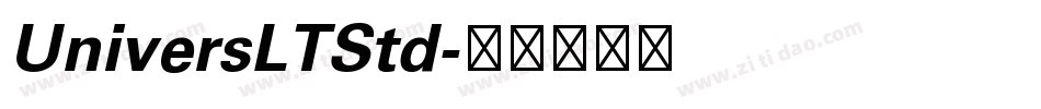 UniversLTStd字体转换