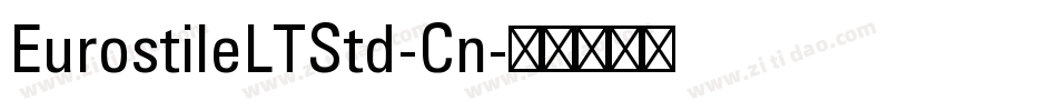 EurostileLTStd-Cn字体转换