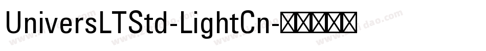 UniversLTStd-LightCn字体转换