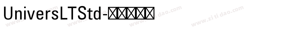 UniversLTStd字体转换