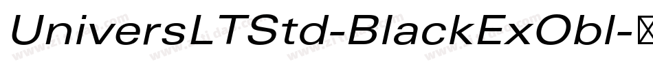 UniversLTStd-BlackExObl字体转换