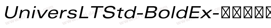 UniversLTStd-BoldEx字体转换