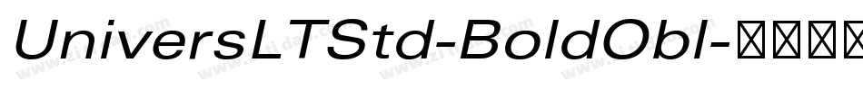 UniversLTStd-BoldObl字体转换