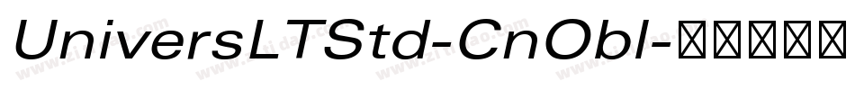 UniversLTStd-CnObl字体转换