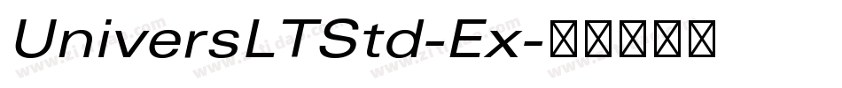 UniversLTStd-Ex字体转换