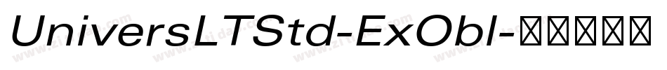 UniversLTStd-ExObl字体转换