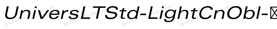 UniversLTStd-LightCnObl字体转换